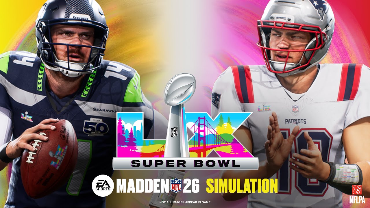 Madden 26 | Official Super Bowl LX Simulation | Patriots vs Seahawks (2026) - YouTube