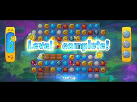 Fishdom gameplay level 2251