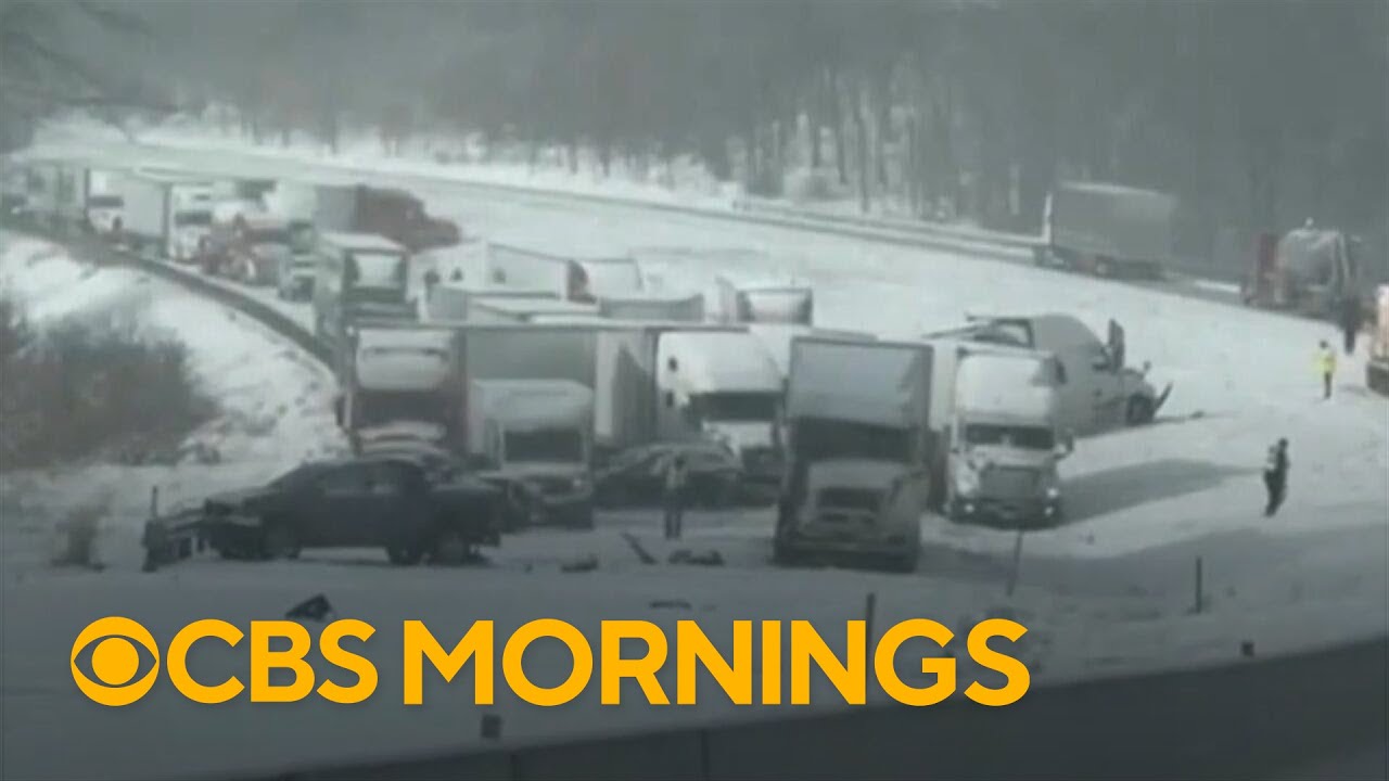 Winter weather brings whiteout conditions to parts of Pennsylvania and New York