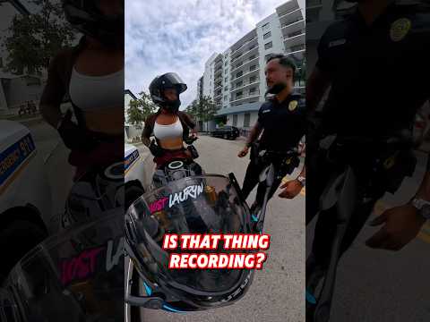 AGAIN!?🚨🚔🤦🏻‍♀️ #miami #bikergirl #motorcyclelife #motogirl #motovlogger #gsxr #motorcycles #fyp