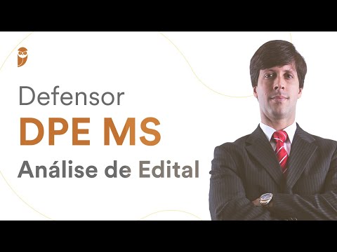 Concurso Defensor DPE MS - Análise de Edital 2021