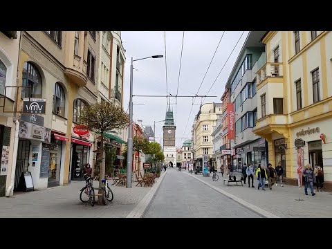 Walking Trida Miru Třída Míru Street Pardubice Czech Republic Prague Praha Brno Czechia Travel pt8