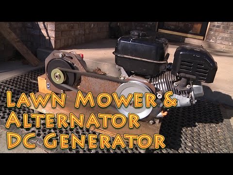 Build a Lawn Mower and Alternator DC Generator