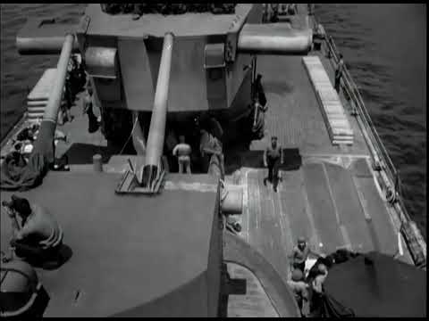 USS Birmingham (CL-62) anchored in Guam (May, 1945) 