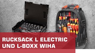 Wiha Werkzeug-Rucksack-Set L Electric & Steckschlüssel- und Bit-Set 1/4" & 1/2" - LAYER-Grosshandel