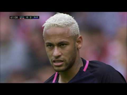 Neymar vs Sporting Gijon (Away) 24/09/16 HD 1080i by Luis JR
