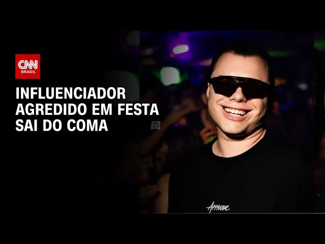 Influenciador agredido em festa universitária sai do coma | LIVE CNN