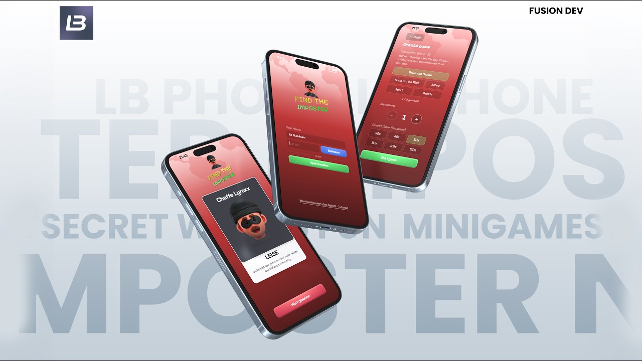 [STANDALONE] LB Phone Minigame - Find the Imposter - Fusion Impostergame thumbnail 2