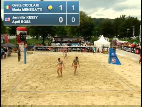 Cicolari-Menegatti ITA Kessy-Ross USA 2-0 Main Draw Round 1 Klagenfurt Grand Slam 2011