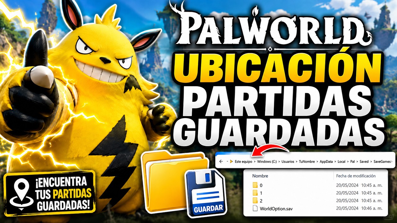 Palworld: Complete Edition | Dónde Encontrar las Partidas Guardadas en PC