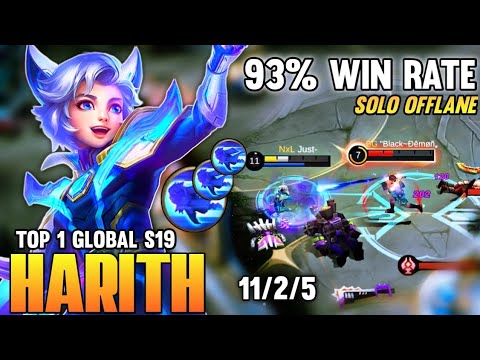 93% Win Rate! Harith Best Build 2021 | Top 1 Global Harith Gameplay | Mobile Legends✓