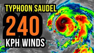 Typhoon Saudel Rapidly Intensifies...