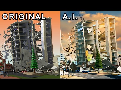 Can A.I. simulate earthquake damage?