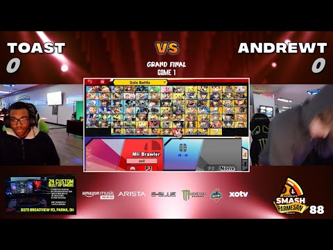 Toast vs AndrewT - Smash Ultimate Singles Grand Final Smash Parmesan 88 - Young Link vs Zero Suit Sa