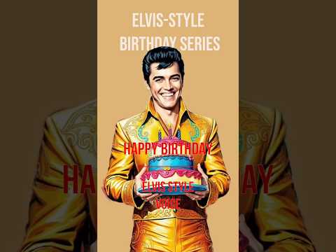 Elvis Style Birthday Greeting - with Name and Wishes!