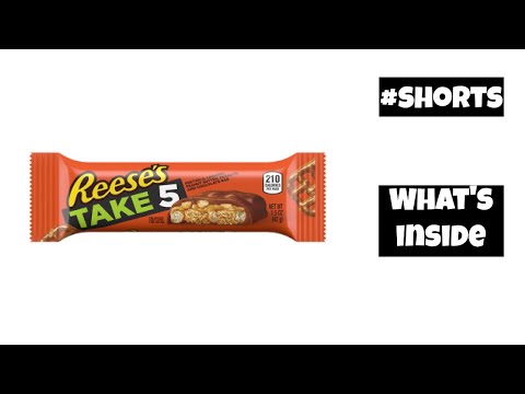 Reese's Take 5 Chocolate Candy Bar Peanut Butter ASMR #shorts #reeses #peanutbutter #chocolate