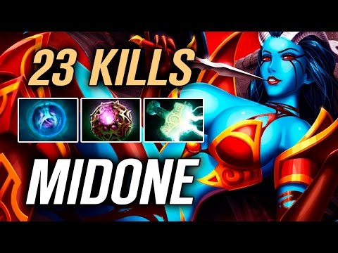 MidOne • Queen of Pain • 25 kills — Pro MMR