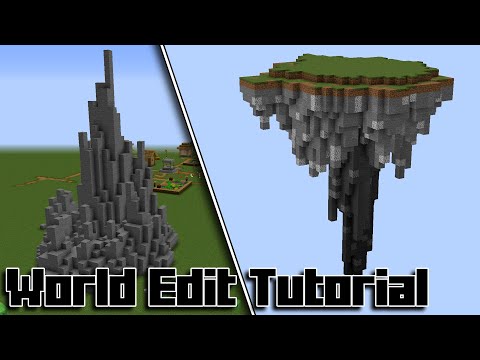 How to Make Floating Islands Using Worldedit! - Minecraft Worldedit Tutorial