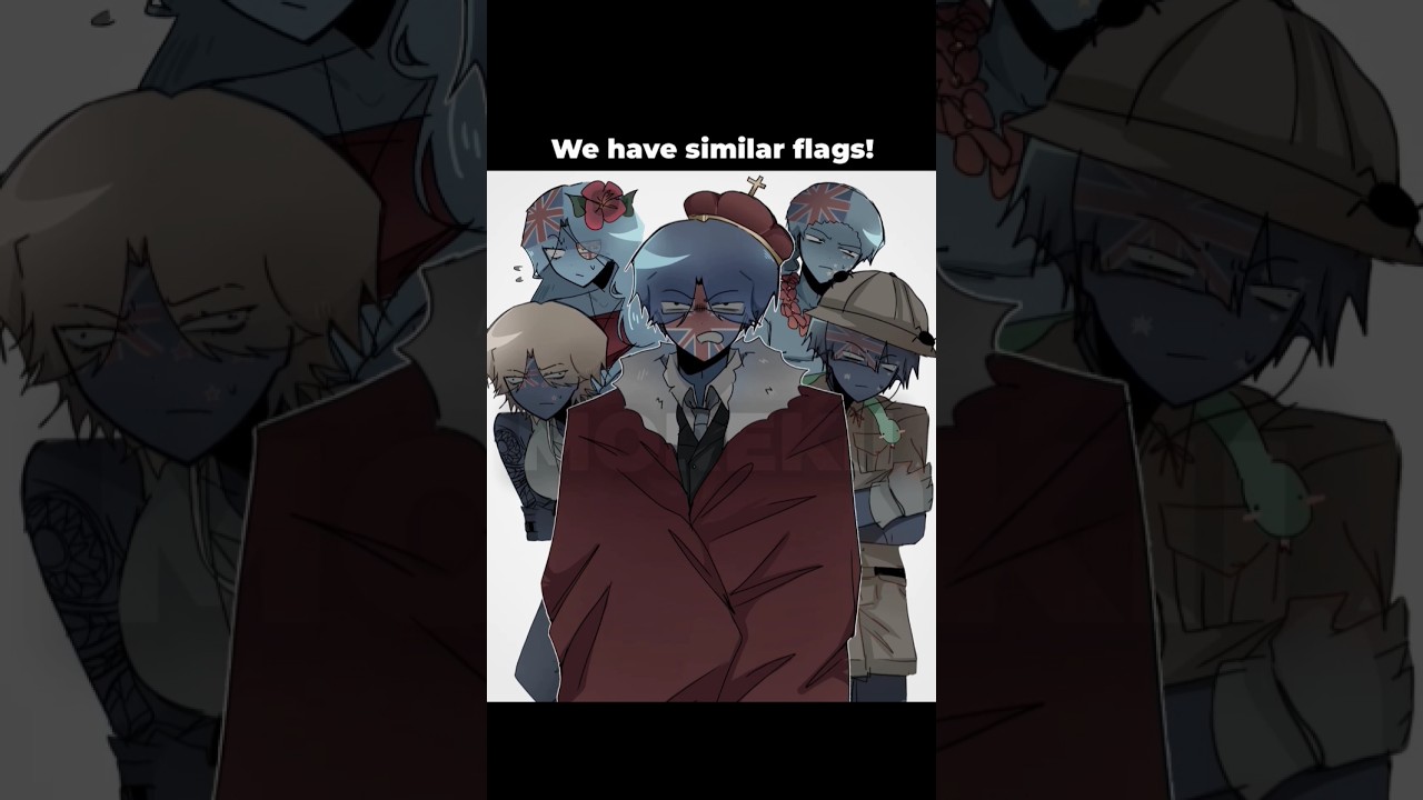 Similar flags!🔥🔥🔥 #countryhumans #animation #fyp