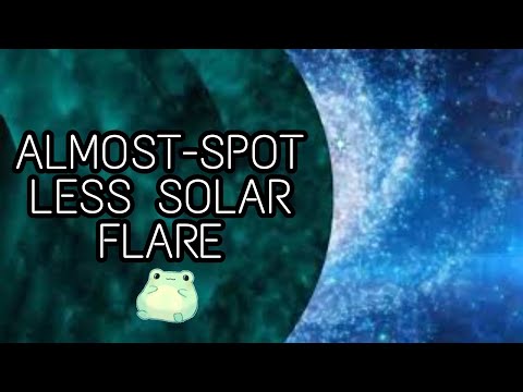ALMOST-SPOTLESS SOLAR FLARE