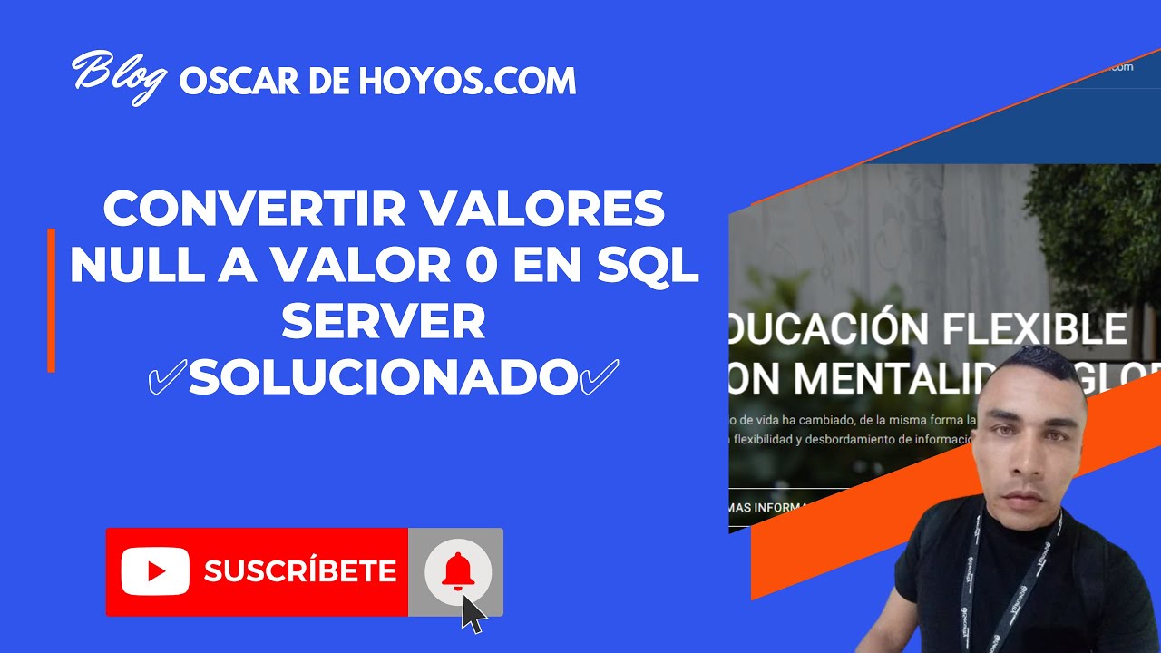 Convertir valores NULL a valor 0 en SQL Server ✅SOLUCIONADO✅