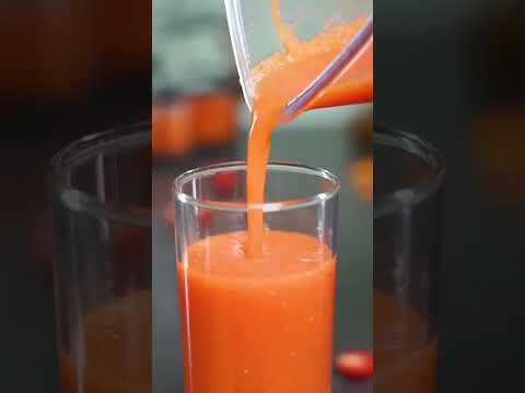 Carrot Tomato Juice🌞🤩 #healthy #summer #summervibes
