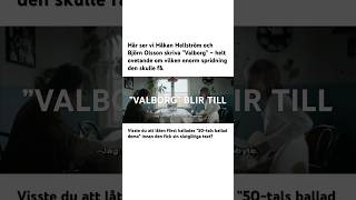 Håkan Hellström skriver ”Valborg” #håkanhellström