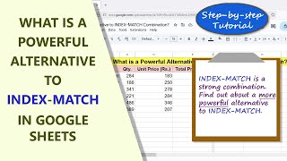 Download the video "Google Sheets | INDEX-MATCH | Function | Drawback | Alternative | Example | Spreadsheet | Tutorial"