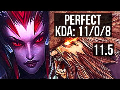 ELISE vs UDYR (JUNGLE) | 11/0/8, 68% winrate, Legendary | KR Challenger | v11.5
