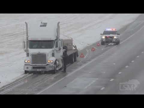 02-12-2020 Wichita, KS - Injury Accidents and Slide Offs in Heavy Snow