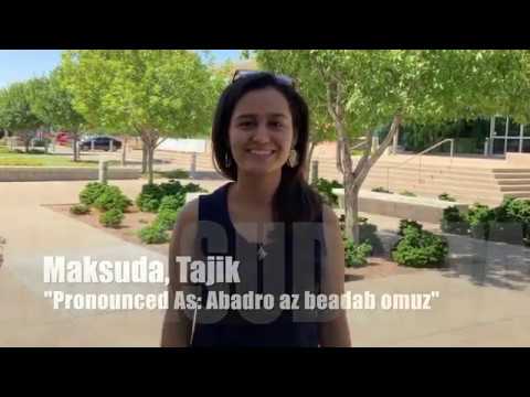 Phrase Of The Week: Maksuda, Tajik - Week 7