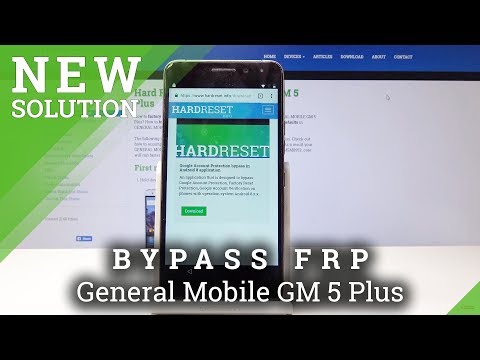 How to Bypass Google Verification in General Mobile GM 5 Plus - Unlock FRP