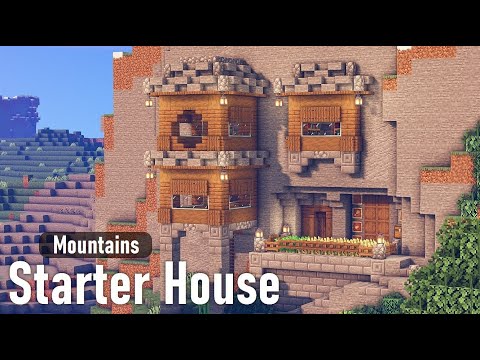 Minecraft | How to Build a Mountain Starter House