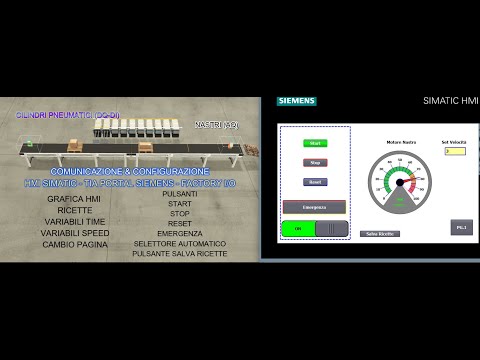 TIA PORTAL SIEMENS FACTORY I/O - (PARTE 4.2) HMI-PANNELLO OPERATORE.