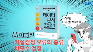 lADsP 완전 정복l 가설검정 오류의 종류 / 비모수 검정