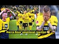 Marco Reus' emotional reaction after the Dortmund vs Augsburg 5-1