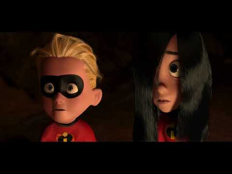 The Incredibles - the kids and Helen arriving on the island