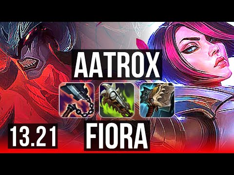 AATROX vs FIORA (TOP) | 3.3M mastery, 8/0/1, 1600+ games, Rank 8 Aatrox | EUW Challenger | 13.21