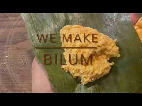 Steamed Savory Cassava in Plantain Leaves; "Bilum"| Gluten-free Vegan-friendly Side or Snack