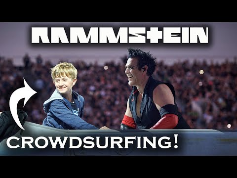 11Y OLD BOY CROWDSURFING WITH RAMMSTEIN 2024 (4K)