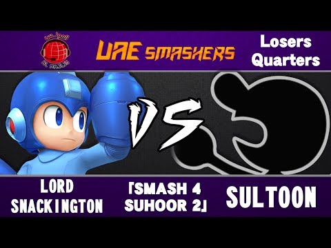 Smash 4 Suhoor 2: Lord Snackington (Mega Man) vs Sultoon (G&W, Olimar, Ness) - Singles LQ