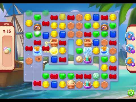 HomeScapes Level 3915 no boosters (18 moves)