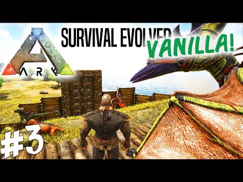 ARK Survival Evolved Dansk Ep 3 - TÆMMER RAPTOR OG BASEN BEGYNDER! (Vanilla)