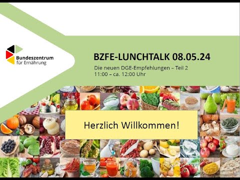 BZfE lunch talk on the new DGE recommendations – continued