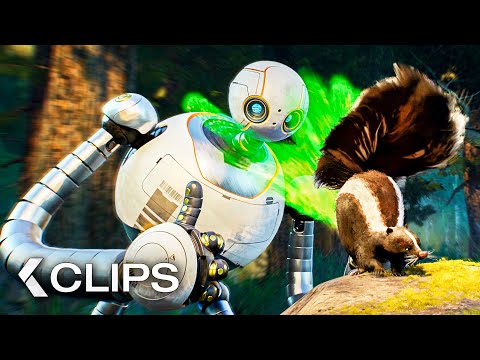 DER WILDE ROBOTER Alle Clips & Trailer German Deutsch (2024)