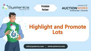 Promote and Highlight to Upgrade Your Lots on the AucionWorx Enterprise