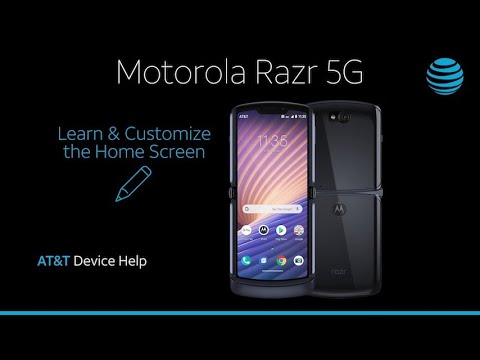 Learn and Customize the Home Screen on Your Motorola razr 5G | AT&T Wireless