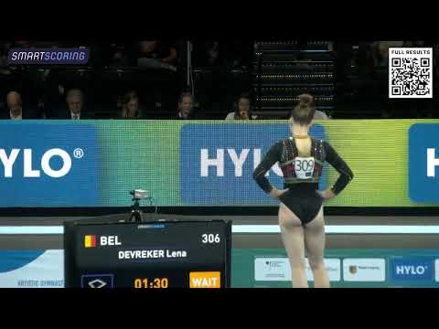 Jade Vansteenkiste. 2025 European Championships. Qual/TF. FX