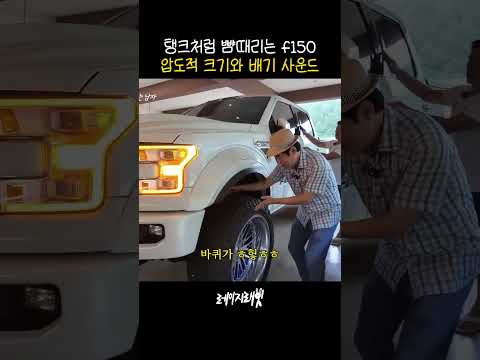 탱크처럼 뺨때리는 포드 f150 압도적 크기와 배기 사운드