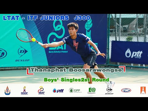 LTAT   ITF JUNIORS J300 Boys'  Singles2st Round -Thanaphat Boosarawongse vs Satoru Nakajima